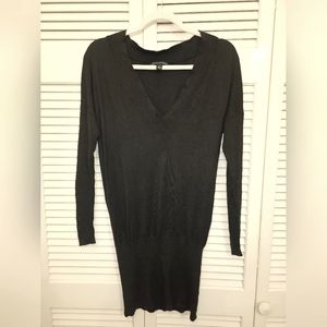 Banana Republic silk & wool dress black small